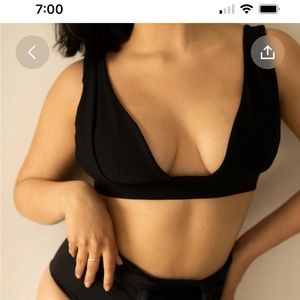 Londre and Birds Papaya Collaboration Bikini Top